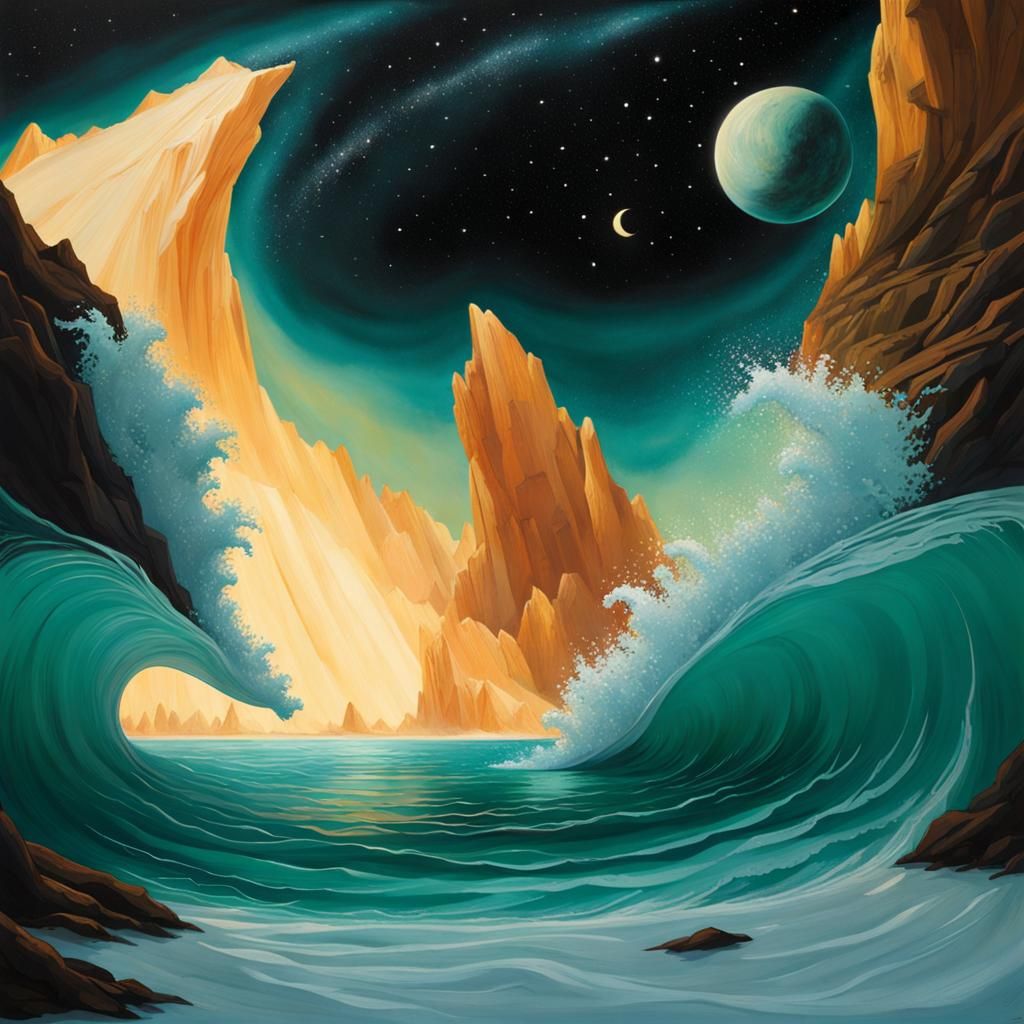 Alabaster Stardust in a Luminous Lagoon