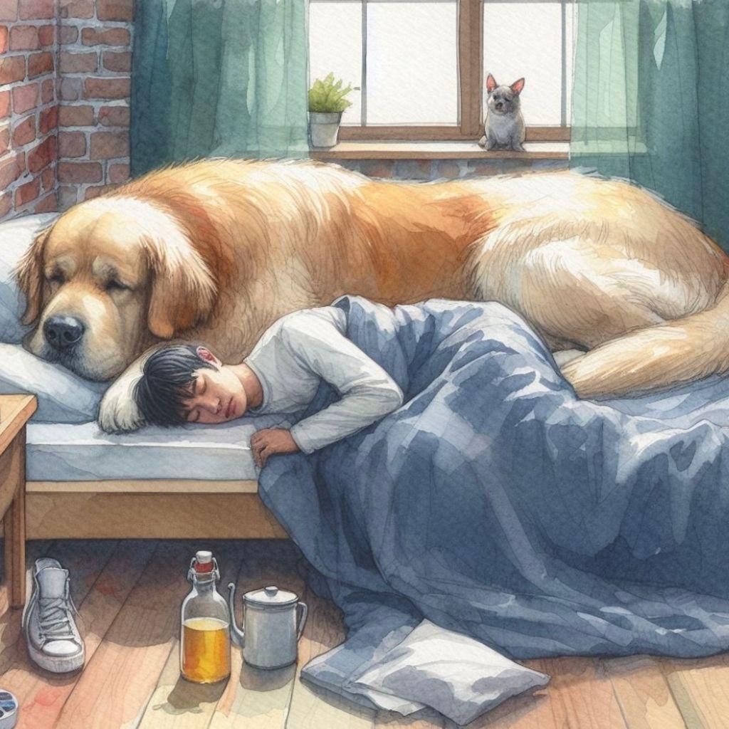 Sharing bed with one of your best friends…