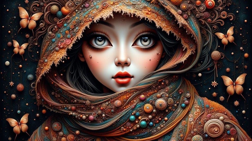 <lora:Whimsical:1.0> <lora:Zentangled:1.0> A surreal and art...