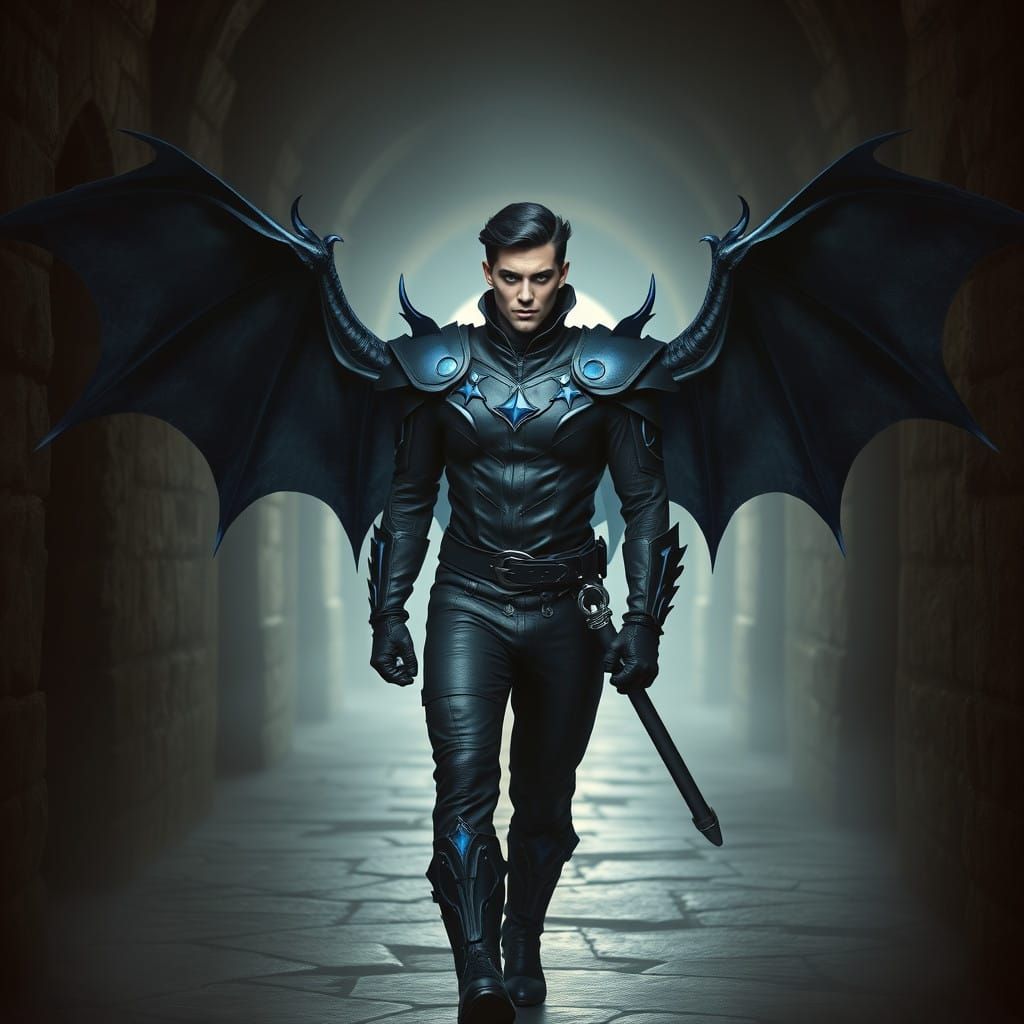 Dark Angel Unleashes Shadow Powers in Castle Dungeon