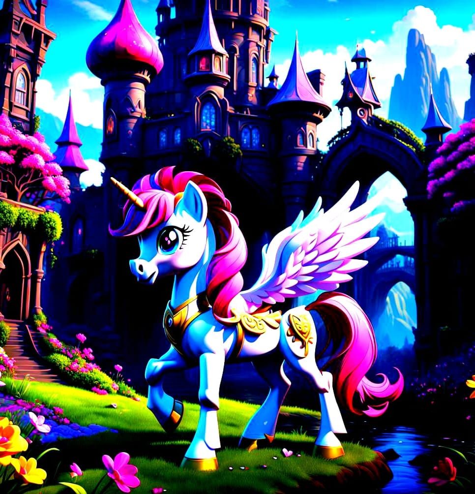 Detailed Matte Painting of Heartbreaker My Little Pony