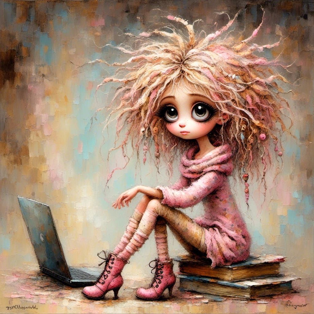 Cute Cartoon Character Portrait