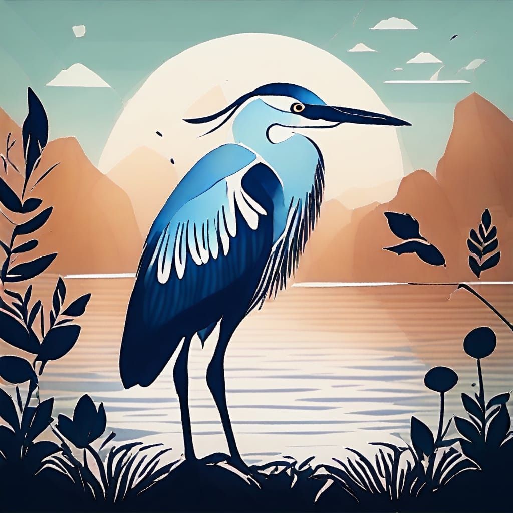 Mystical Heron Image