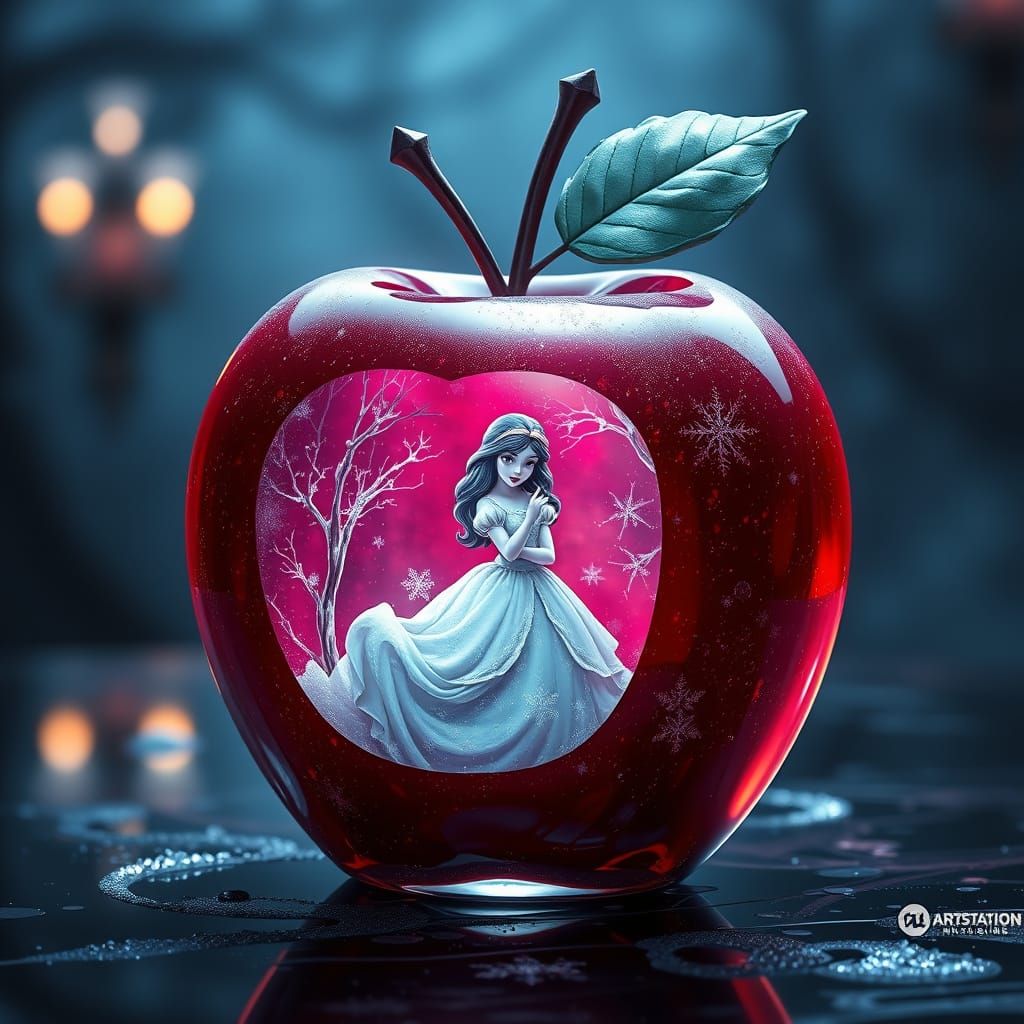 Surreal Glass Apple Unveils Enchanted Snow White