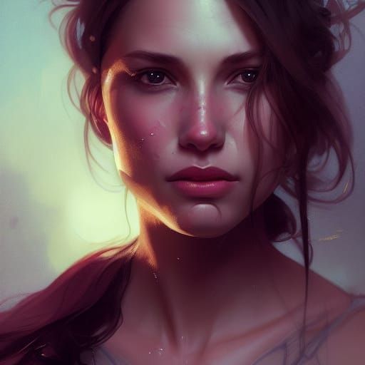 Expressive Portrait of Overwhelming Emotions