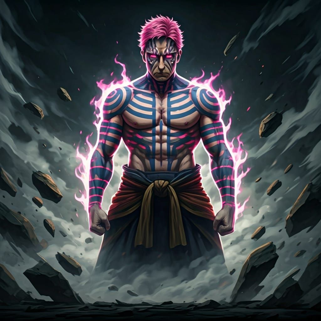 Abhishek Bachchan as Akaza in Anime Style