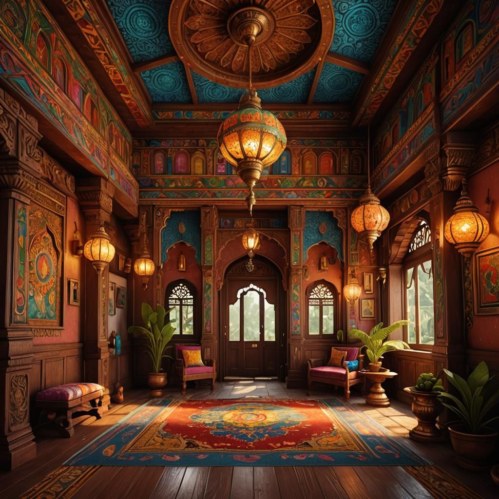 South Indian House Interior Design in 8K