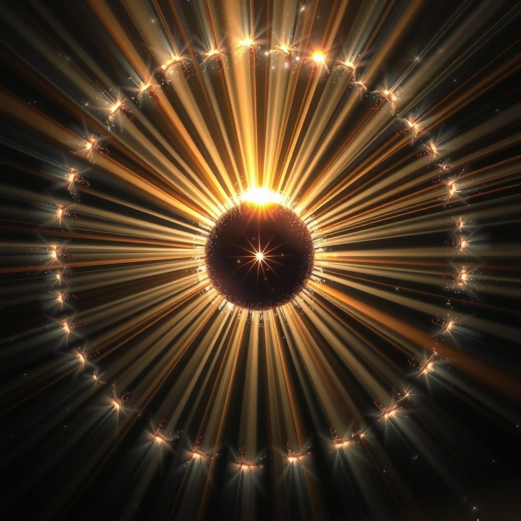 Radiant Harmony in Cosmic Spiral