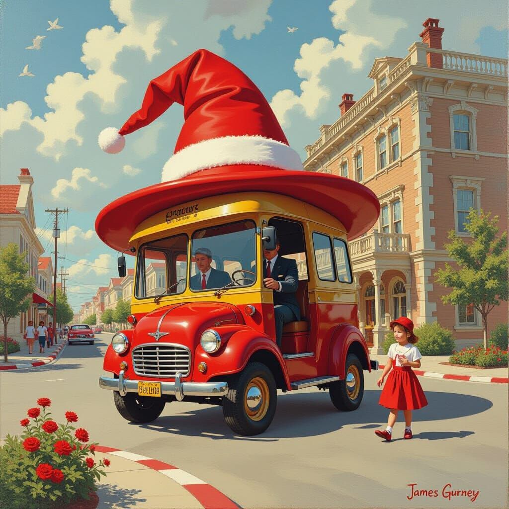 Fake Holiday Oil Painting by James Gurney