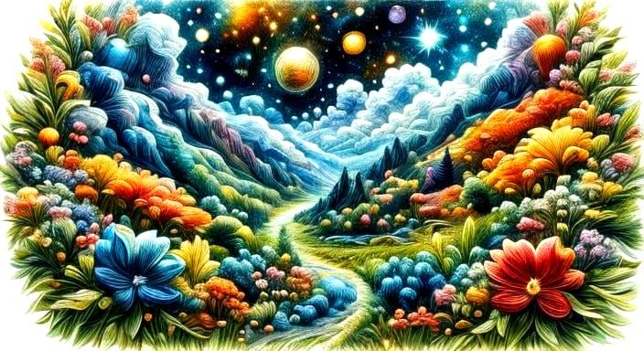 Scintillating Embroidered Fabric with Mosaic and Crystal Acc...