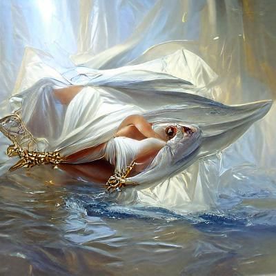 Siren in Jewels: Oil Painting by Gurney Style