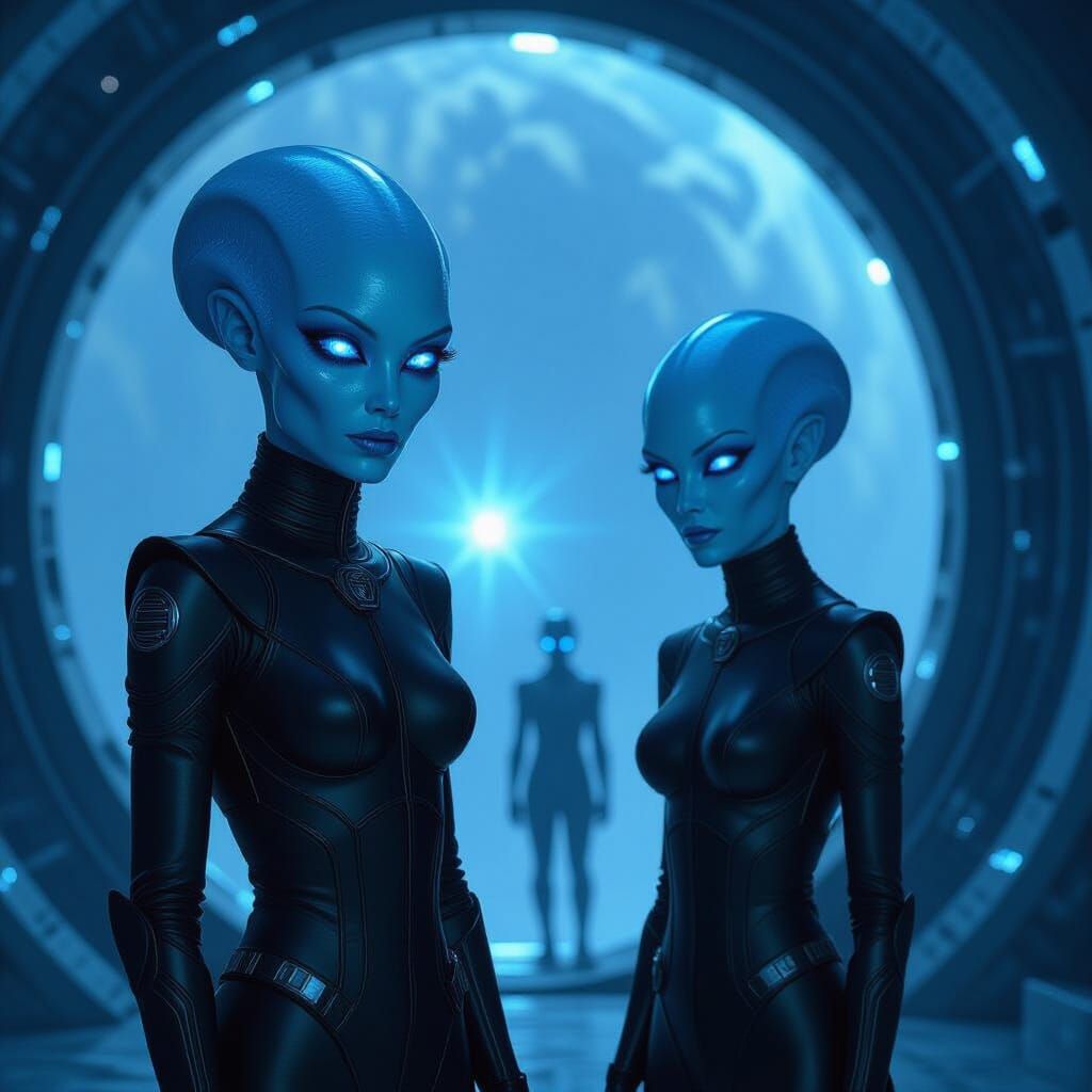 Blue-Skinned Aliens Emerge with Advanced Technology