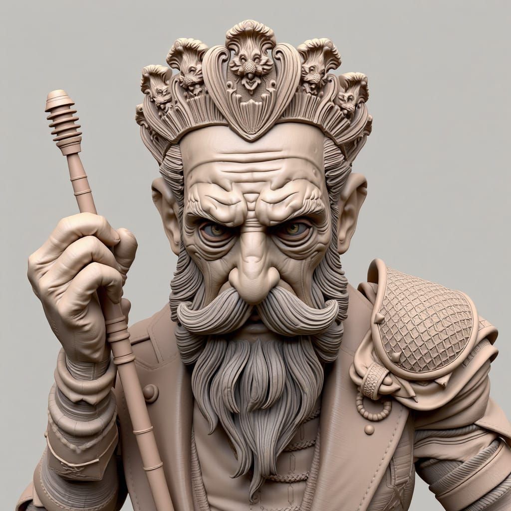 Cubist Masterpiece: Intricately Detailed 3D Art