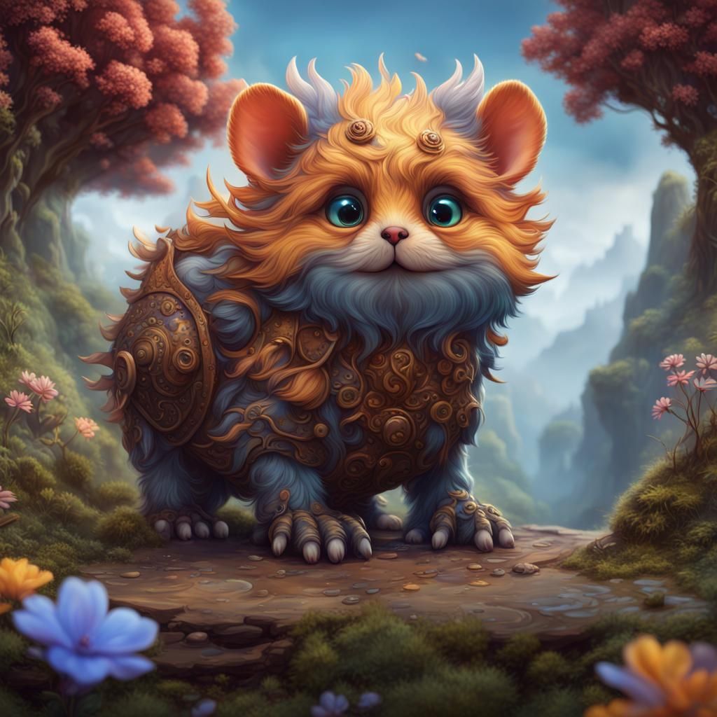 Fantastical Cute Animal Concept Art