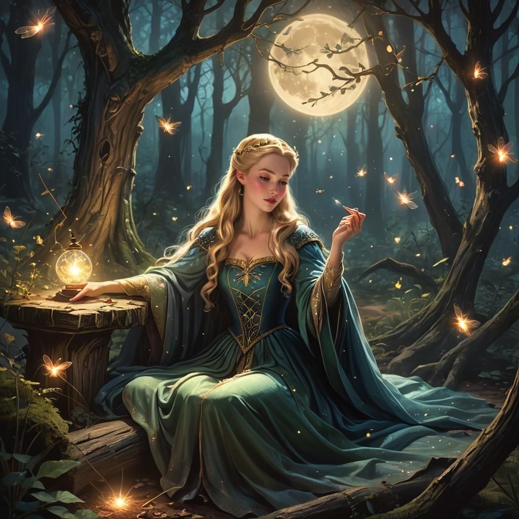 Sleeping Beauty and the Spindle: AI Interpretation