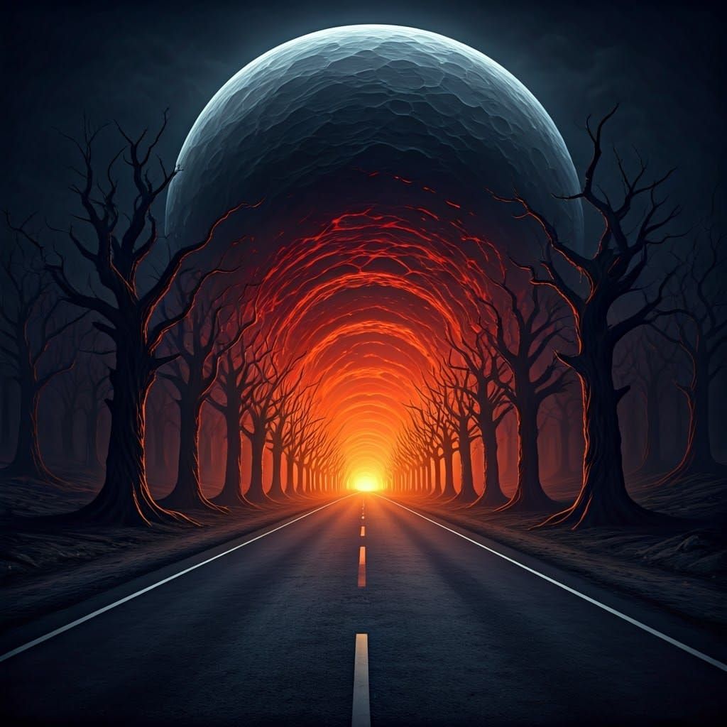 Mystical Highway to Underworld, Inspired by Beksiński