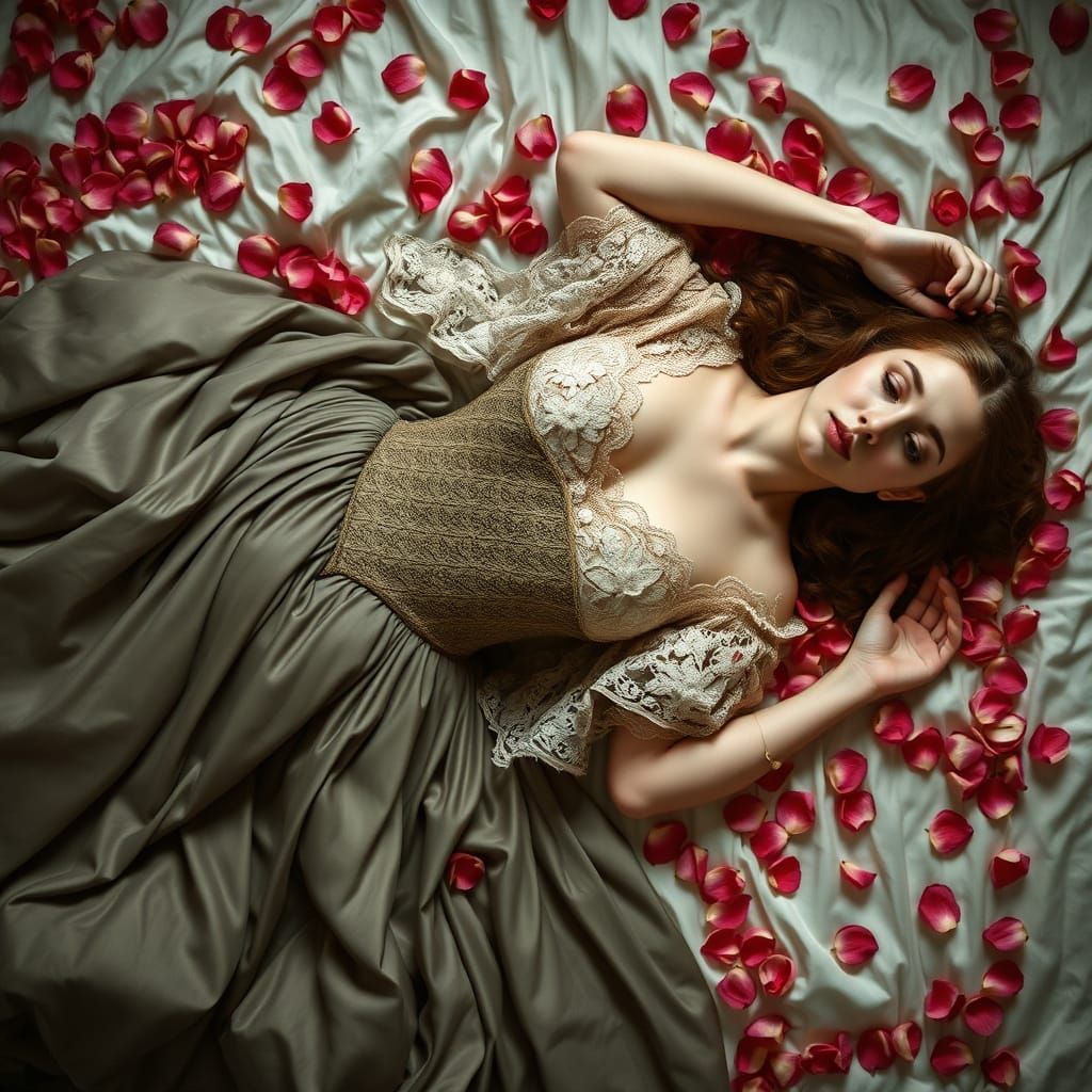 Medieval Princess in Lavish Renaissance Splendor