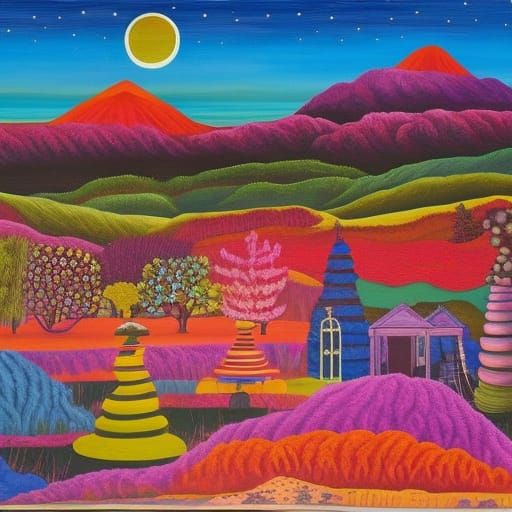 Colorful Surreal Outsider Art: Unauthorized Exploration