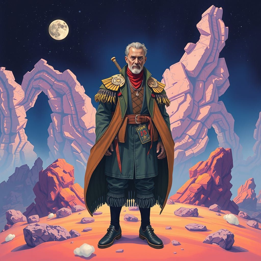 Dreamlike Gouache of Fopo in S Composition