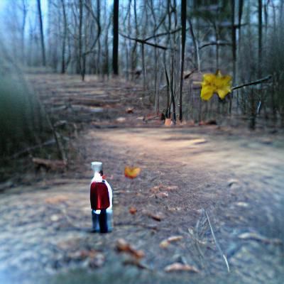 Autumnal Forest Walk: A Study in Solitude