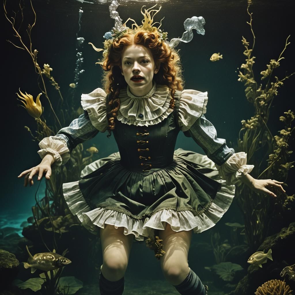 Surreal Underwater Dorothy Gale Inspired by Arcimboldo