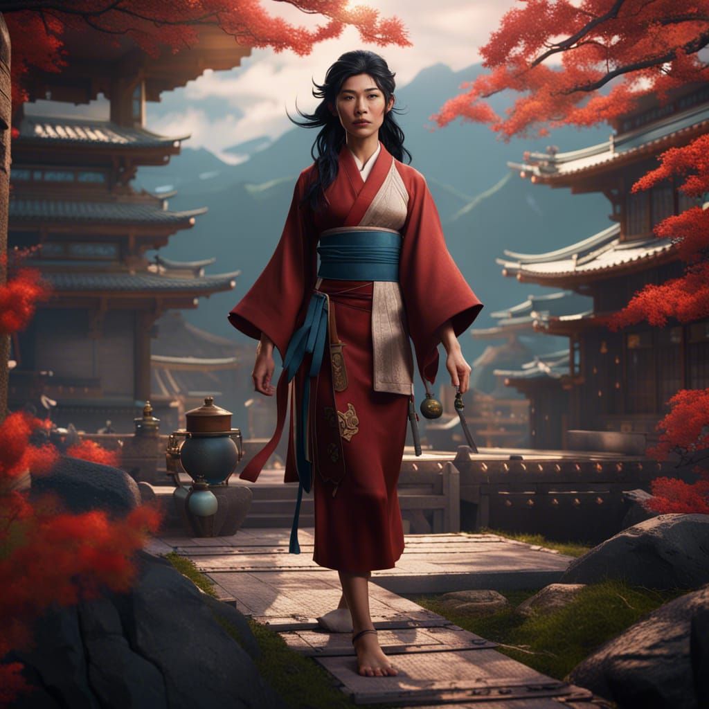 Asami: Detailed Fantasy Concept Art in 8k