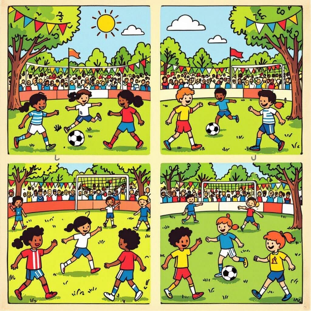 Easy Sports Spot the Difference Puzzle