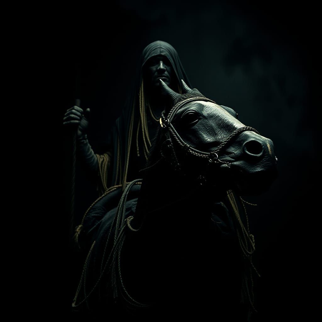 Famine: Horseman of the Apocalypse, Digital Painting