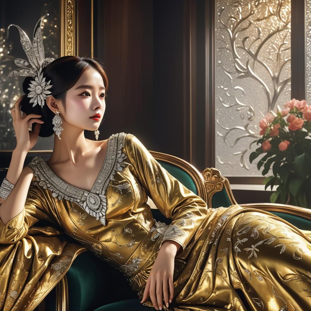 Luxurious Luminous Masterpiece: An AI-Generated Image