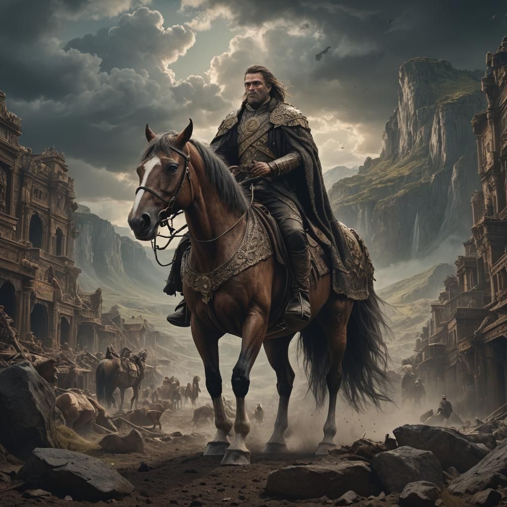 Epic Centaur: Half-Man, Half-Horse Digital Painting