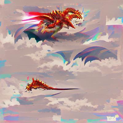 Fierce Battle Dragon Ready to Fight