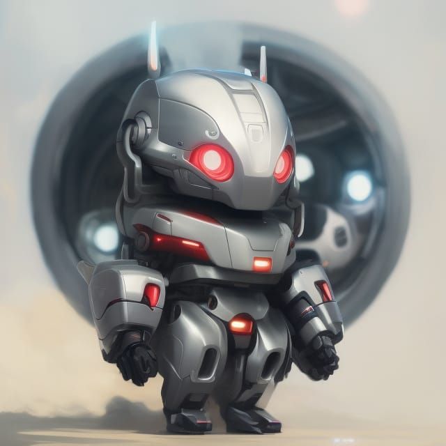 Adorable Chibi Robot, Digital Art Trending on ArtStation