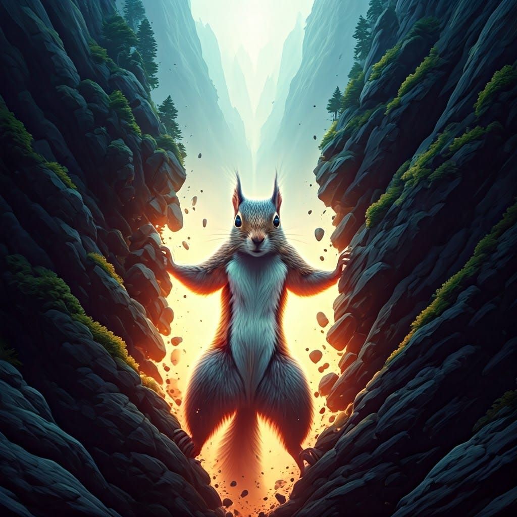 Heroic Squirrel Unleashes Reality-Bending Power in Cyberpunk...