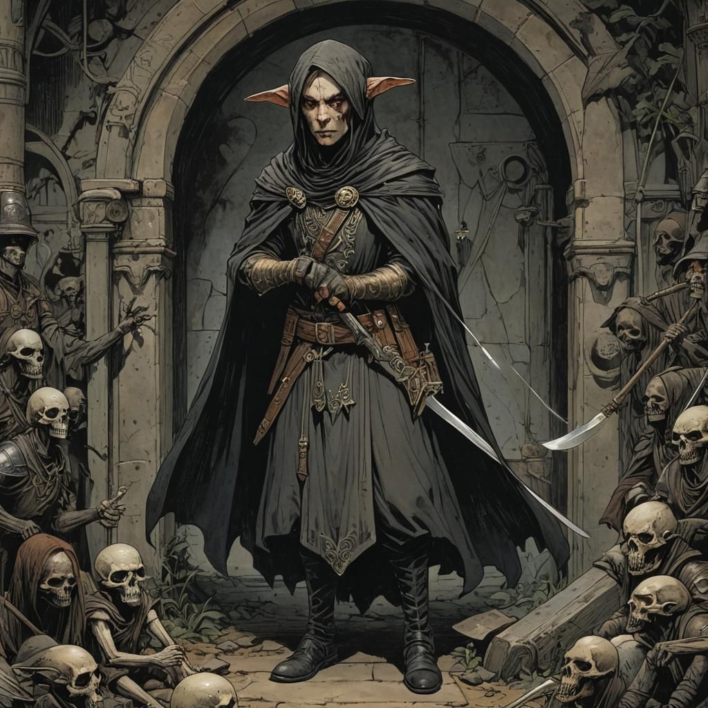 Grimdark Fantasy Art Illustration