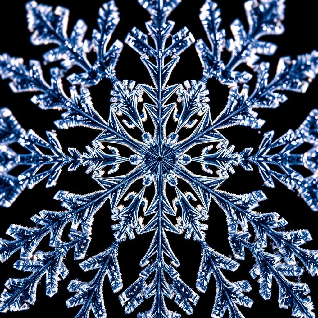 Stunning Snowflake Macro Captures Fractal Beauty