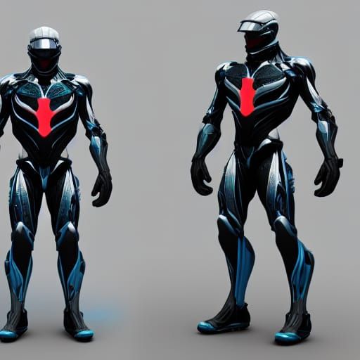 Crysis Nanosuit: Pixar-Style 3D Digital Art