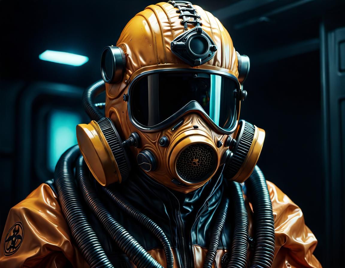 HAZMAT Suit in Film Noir Style