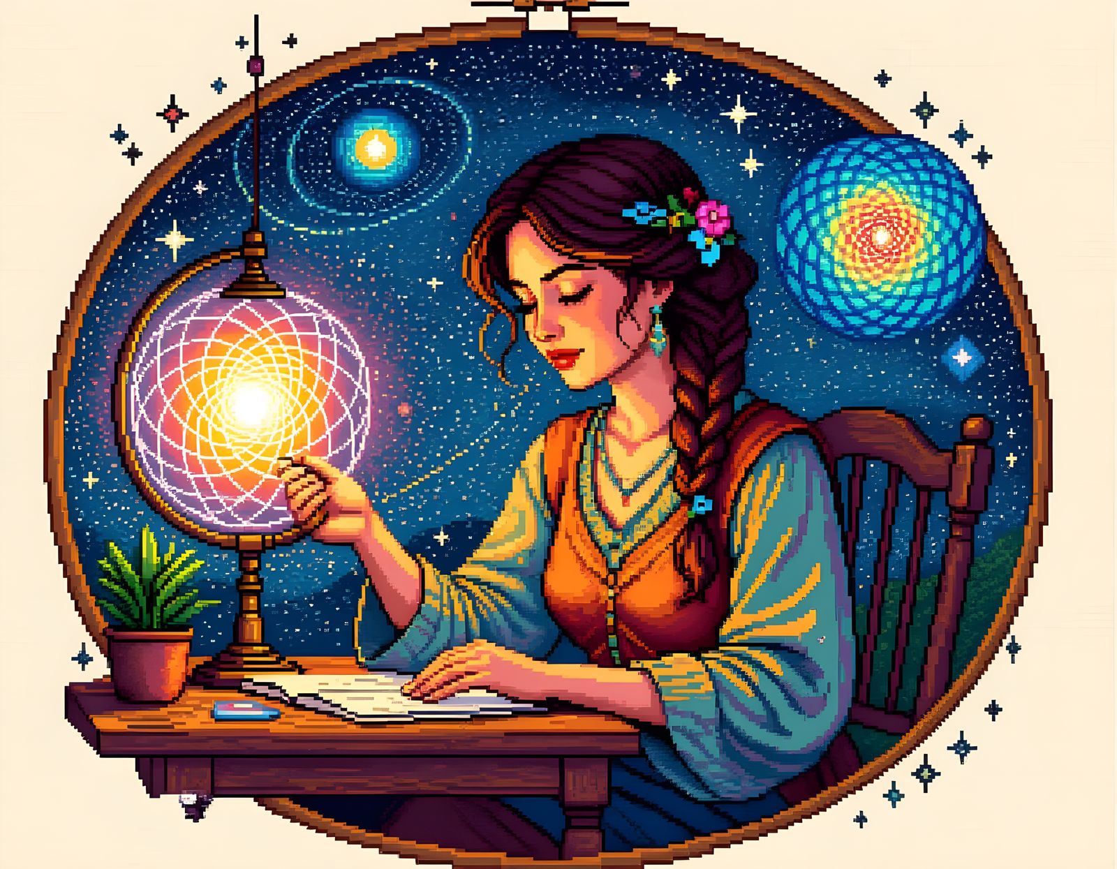 Dream Weaver at Work in Synthwave Style