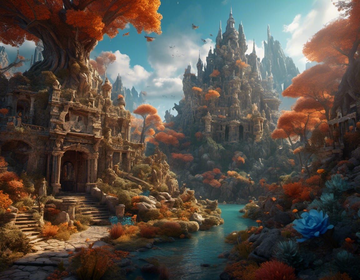 Hyperreal Mind and Emotion: Detailed Matte Painting