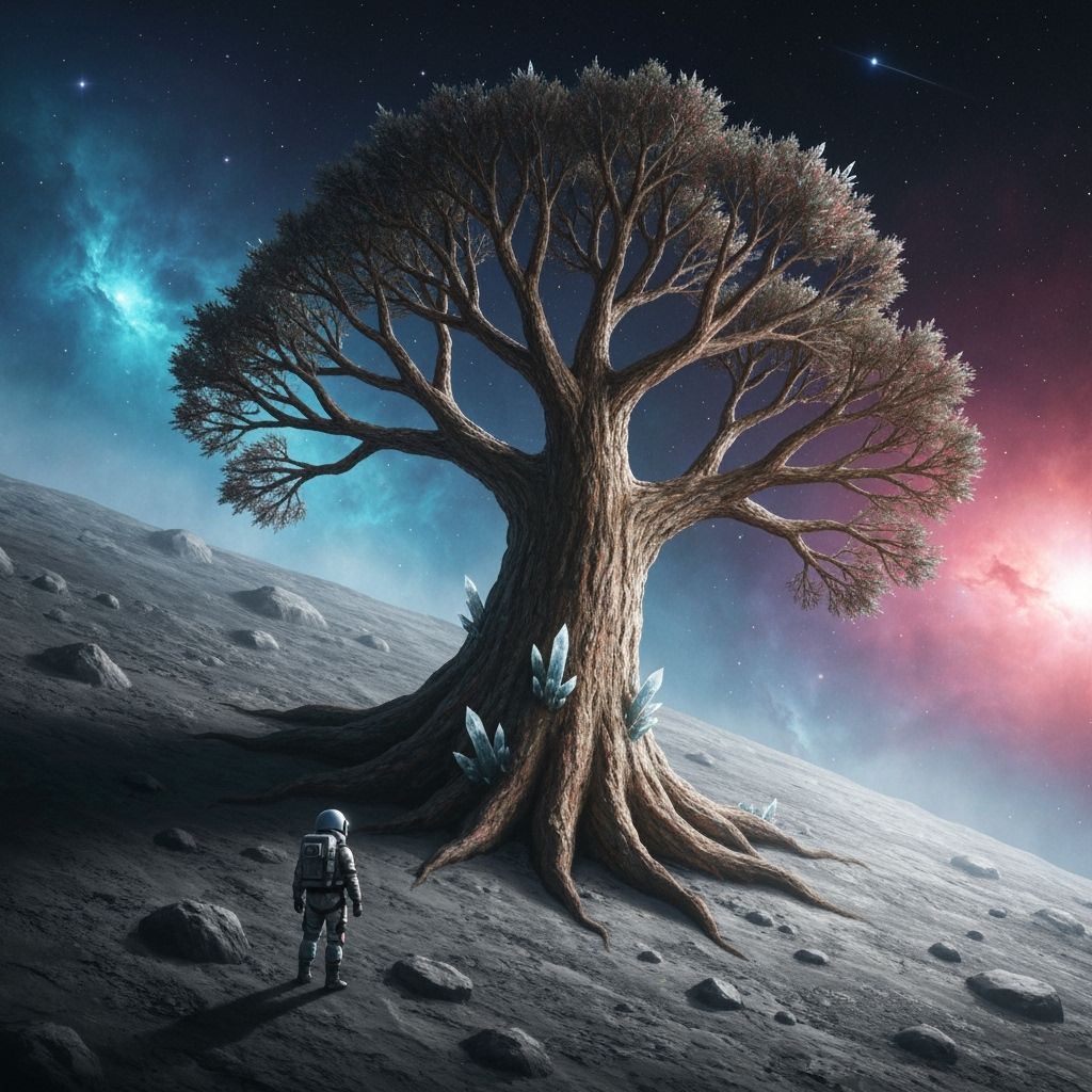 Astronaut Finds Giant Petrified Tree on Asteroid