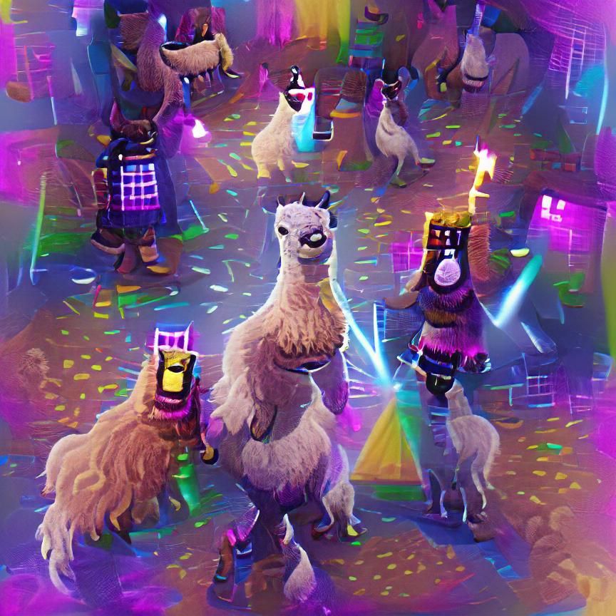 Llama Disco Party