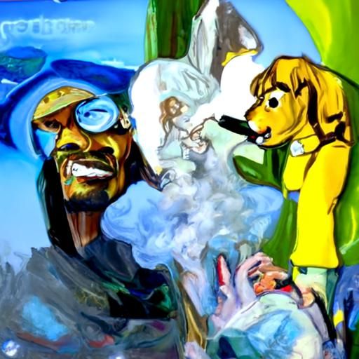 Scooby Doo and Snoop Dogg Smoking