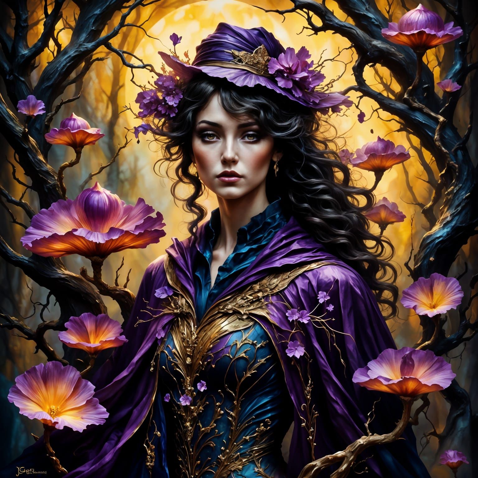 Dark Fantasy Vixen Xoana in Smokey Grunge Style