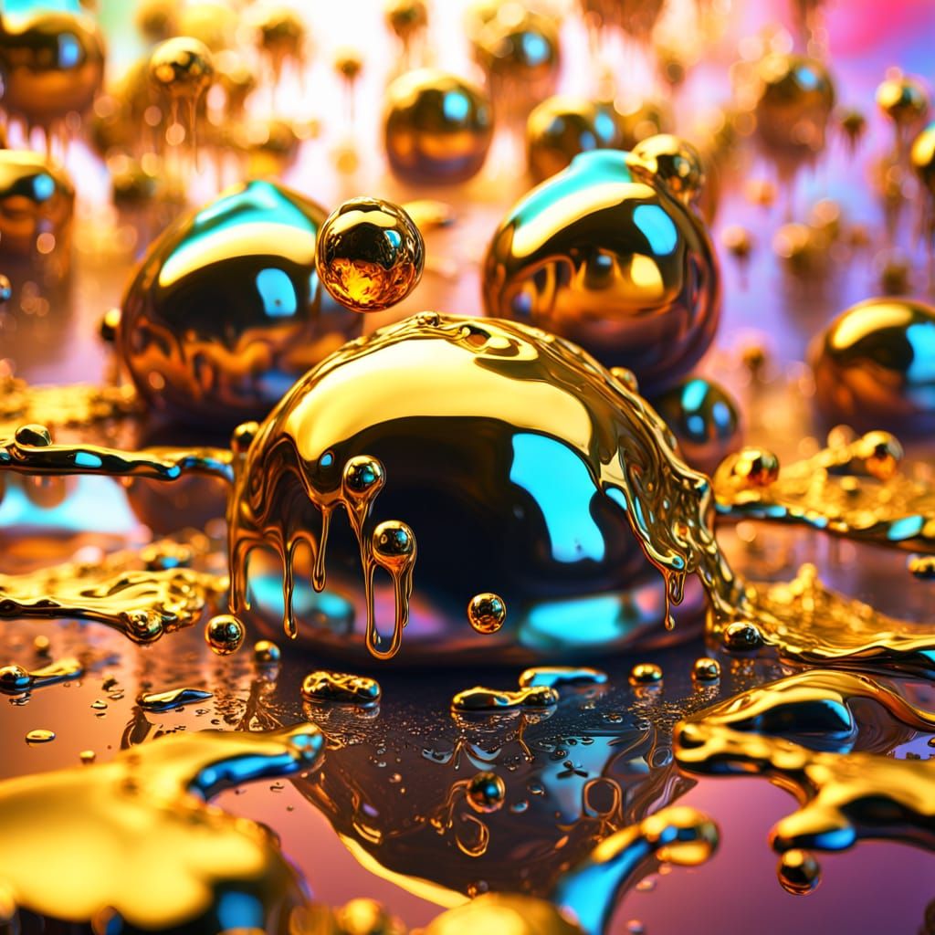 Surreal Melting Object in Salvador Dali Style