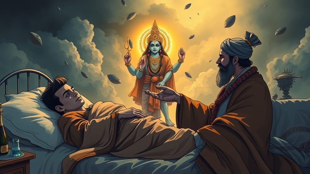 Healing Light of Positive Thought in a Fantasy Realm