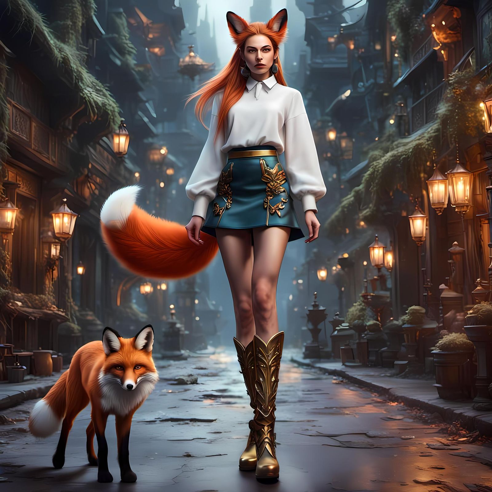 Beautiful foxy non binary