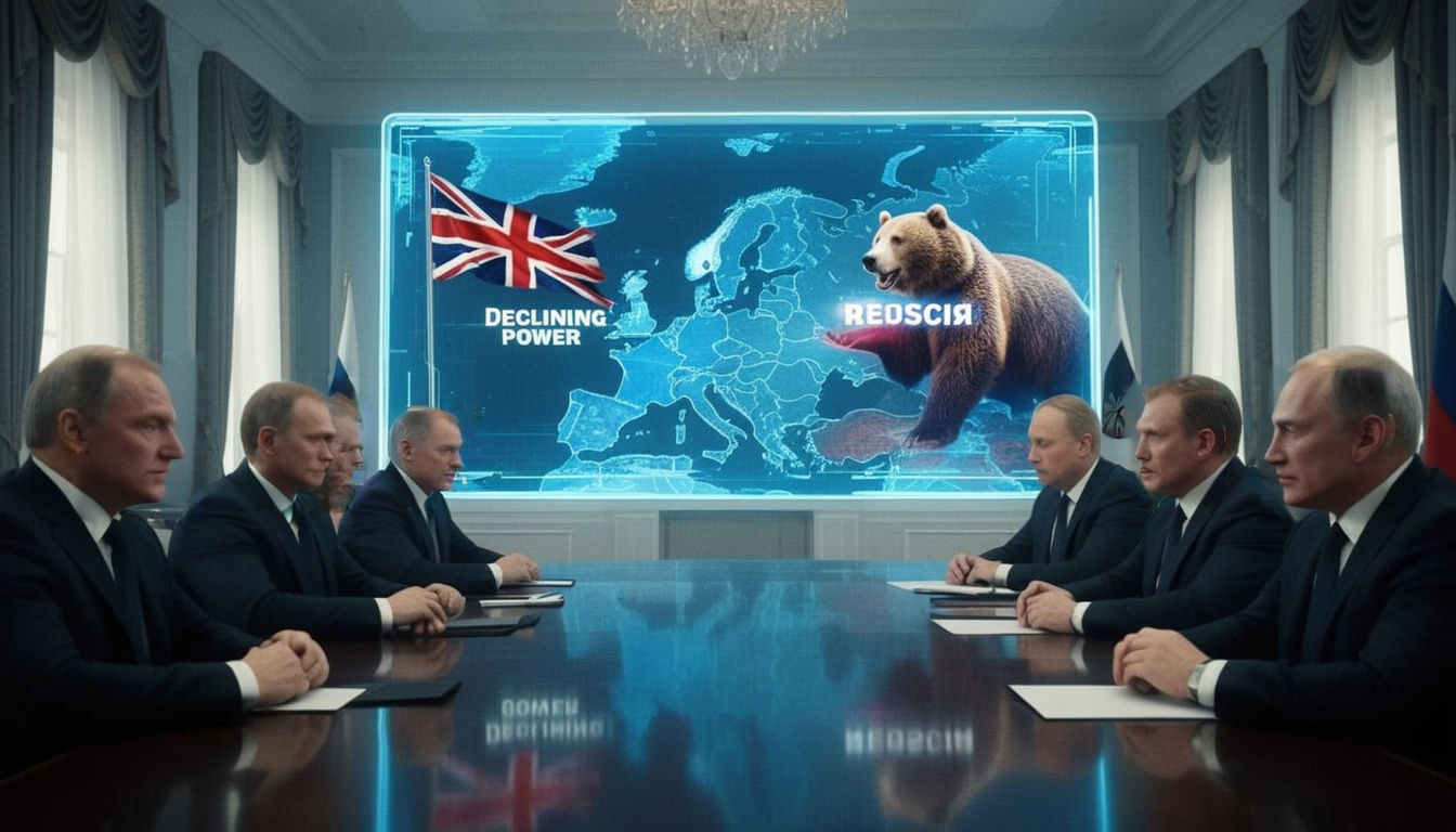High-Tech Russian Briefing Room Shows Declining UK