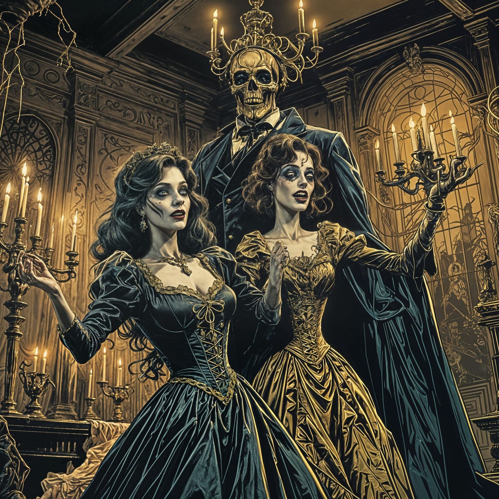 Halloween Vampire's Last Dance with Golden Girl