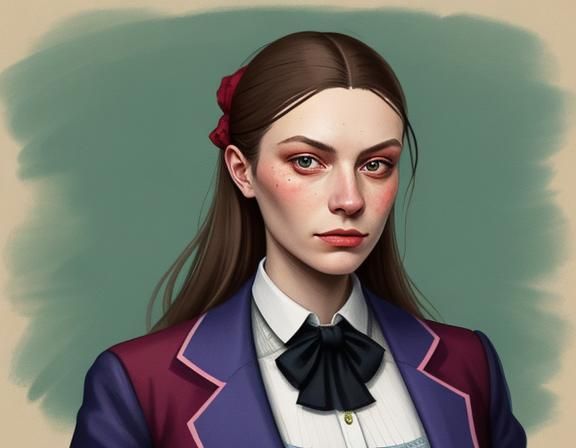 Humorous Portrait Inspired by Jakub Rebelka