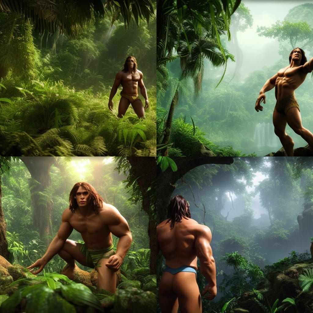 Tarzan: 3D Cinematic Game Art in 8K Resolution